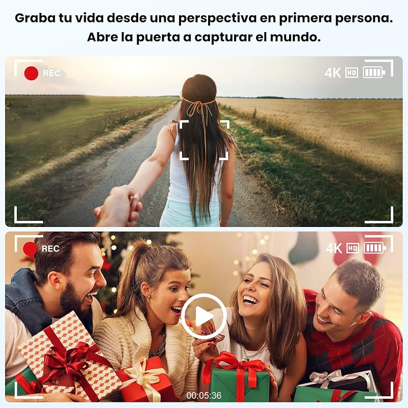 Gafas Inteligentes con Camara 8MP, Gafas con IA Bluetooth/WiFi, Smart Glasses con Fotografía/Grabación/Llamadas/Música/Traducción/Reconocimient Imágenes, Lentes fotocromáticas + lentes azules