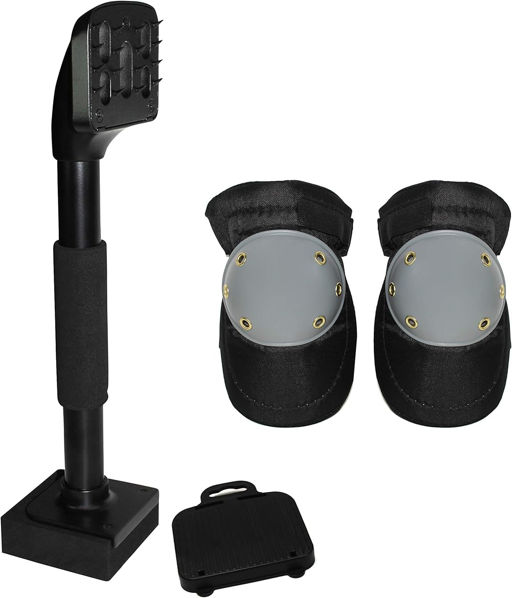 Fordle's Knee Kicker Carpet Stretcher Heavy Duty Foam Pad Handle Knee Pads Tool
