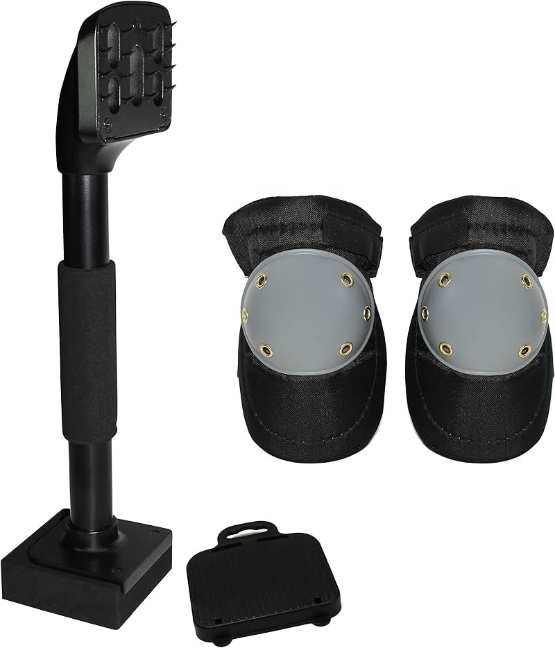Fordle's Knee Kicker Carpet Stretcher Heavy Duty Foam Pad Handle Knee Pads Tool
