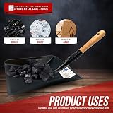 TDBS The Dustpan and Brush Store Coal Shovel 9 Inch Wooden Handle view 4