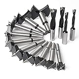 Forstner Bit Set, Wood Drilling, w/Carbide Tipped