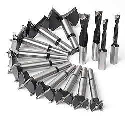 Forstner Bit Set, Wood Drilling, w/Carbide Tipped