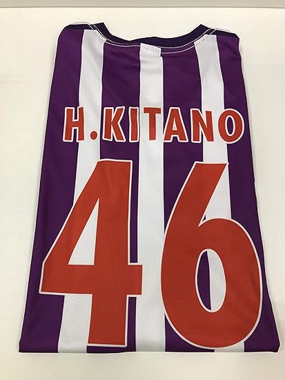 Amazon Co Jp 北野日奈子 個別サッカーユニフォーム ストライプ パープル ホワイト Lサイズ 乃木坂46オフィシャルウェブショップ予約限定 ホビー