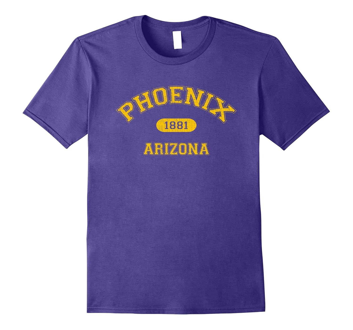 Retro College-Style Phoenix, Arizona 1881 T-Shirt-ANZ