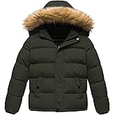 CREATMO US Boy's Water Resistant Winter Coats Warm Fleece Lined Outwear Windbreaker Ski Jacket