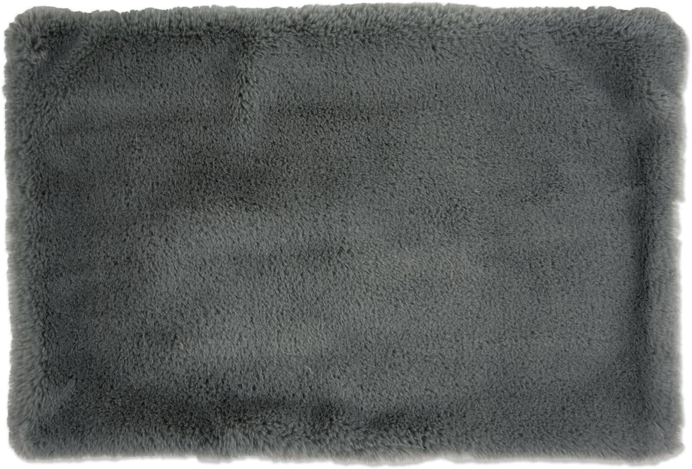 Bone Dry Faux Fur Pet Cage Liner, XXX-Large - 29 x 48", Gray : Pet Supplies