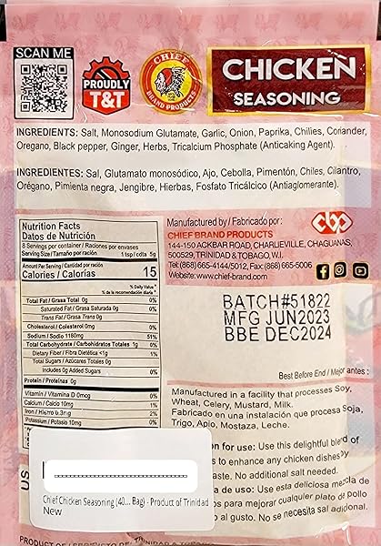 CHIEF CHICKEN SEASONING (40GRAMS SINGLE BAG) – PRODUCT OF TRINIDAD