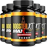 (5 Pack) Booster XT For Men, MAX Strength Men's Supplement, Booster XT, Booster XT for Men Reviews, BoosterXT, Booster XT Reviews, Buster XT, Booster X T Capsules Pro Supplement Pastilla, 300 Capsules