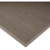 WaterHog Fashion Mat | Commercial-Grade Entrance Mat with Fabric Border &ndash; Indoor/Outdoor, Quick Drying, Stain Resistant Door Mat (Dark Brown, 3' x 5')
