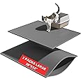 Pieviev 2 Packs Cat Litter Mat Double Layer Waterproof Urine Proof Trapping Mat (30''X24'', Gray)
