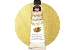 Viva Decor Inka Gold Premium Gilding Wax (908 Old Gold, 1,41 oz) metallic acrylic paint - craft paint set - effect paints - craft paints acrylic sets - apply, polish - done! - Made In Germany