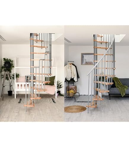 Austrian Indoor Spiral Staircase, Diameter 39.37