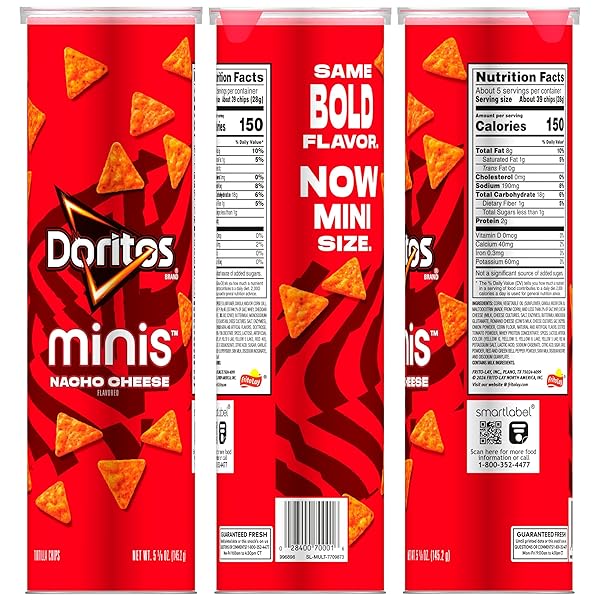 DORITOS, MINI NACHO CHEESE, 5.12 OUNCE