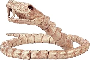 Crazy Bonez Slithering Skeleton Snake White