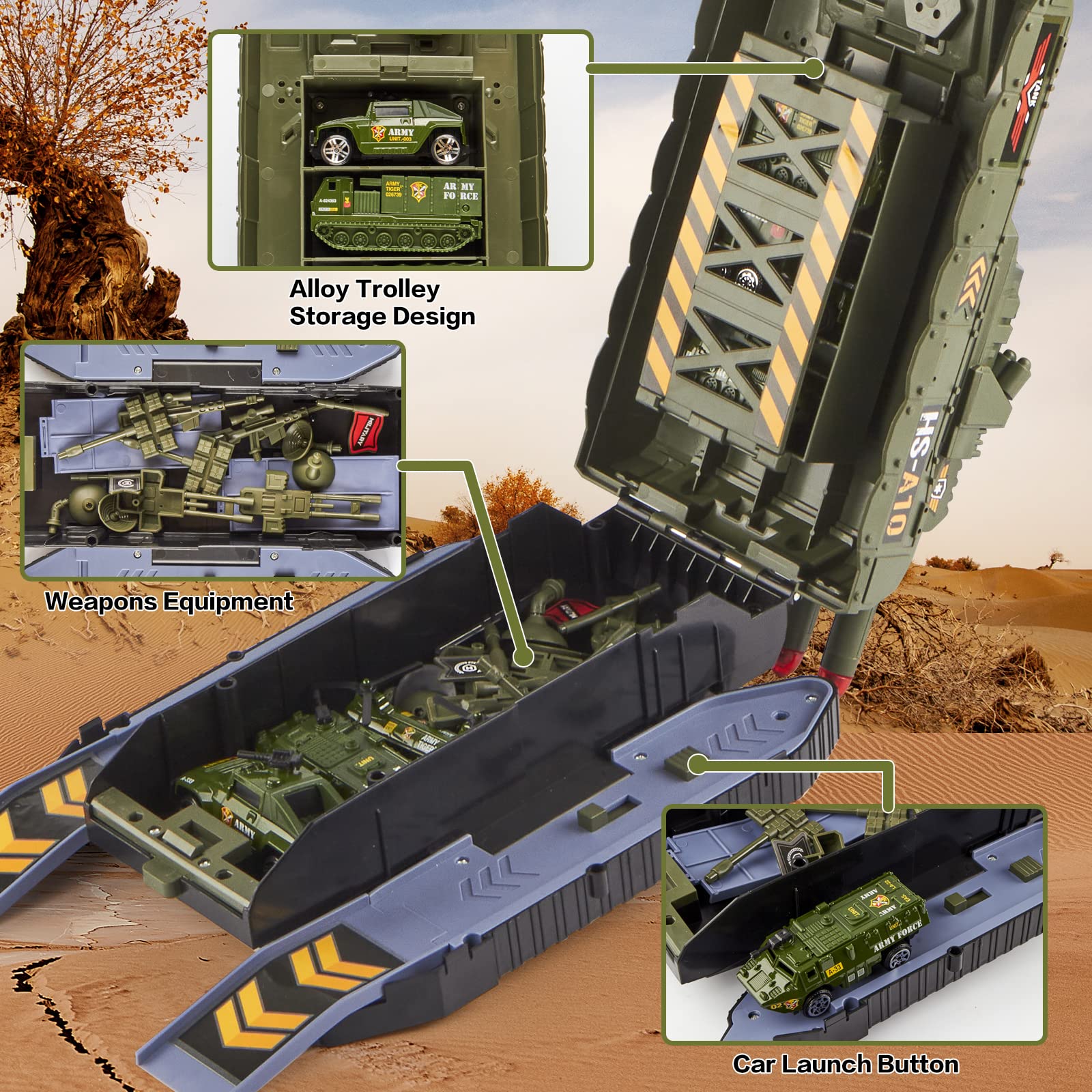 Mua Tank Toys for Boys,Army Toys Tank with 6 Alloy Die-Cast Army ...
