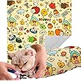 AIERSA 2pcs Cat Wrap for Cutting Nails and Grooming, Cat Restraint Wrap for Nail Clipping, Self-Adhesive Fabric Cat Swaddle Burrito Wrap for Nail Trimming, Cat Grooming Supplies