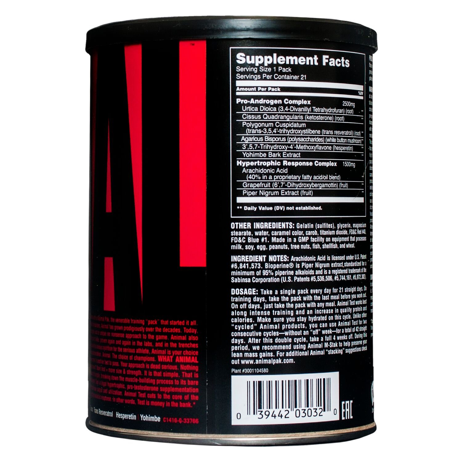 Galleon - Universal Nutrition Animal Test Testosterone Booster