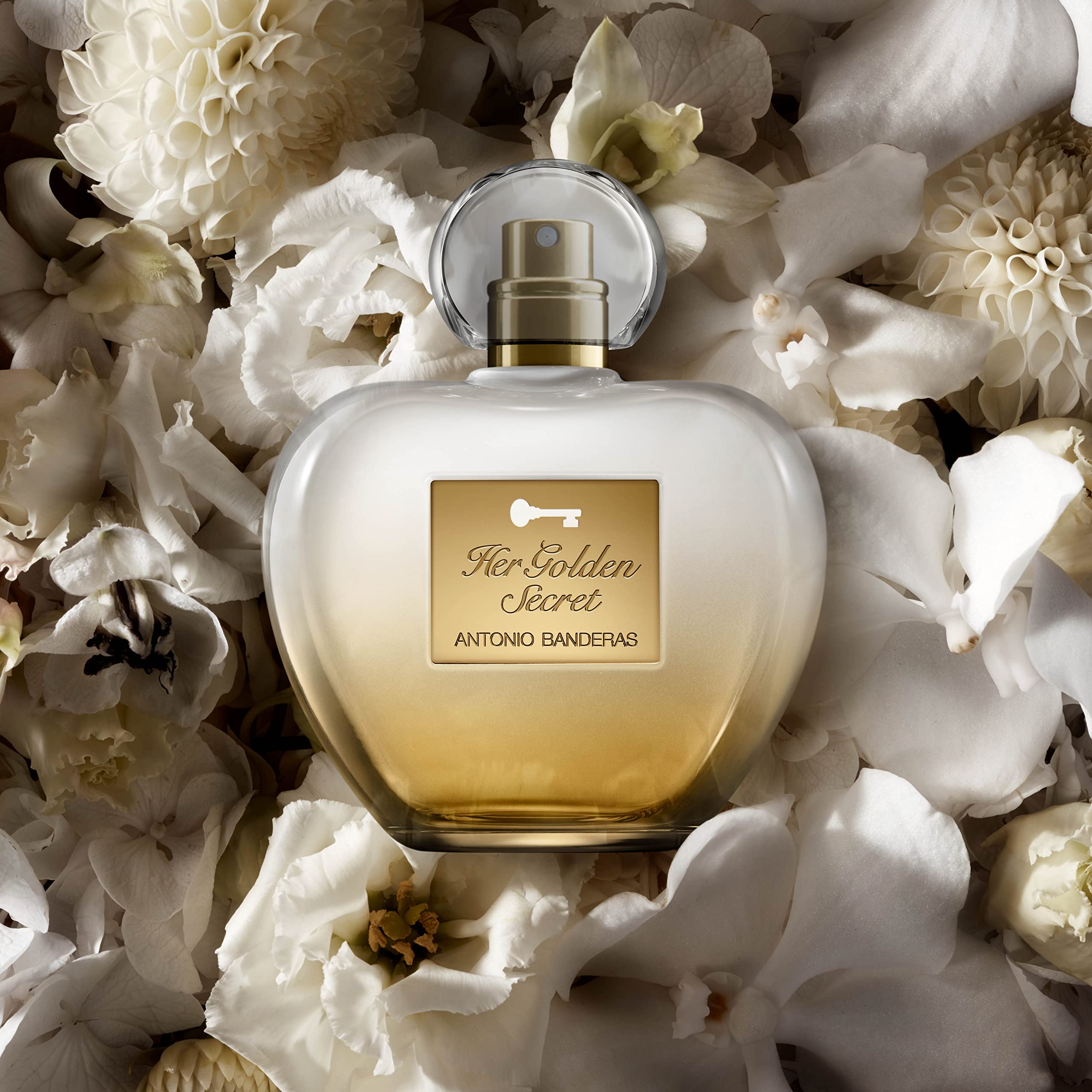 Banderas Perfumes - Her golden secret - Eau de toilette Spray for Women - Long Lasting - Fruity, Floral and Vanilla Notes - 2.7 Fl Oz