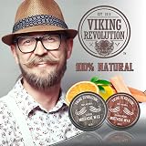 Viking Revolution Mustache Wax 2 Pack Citrus & Sandalwood Strong Hold view 4