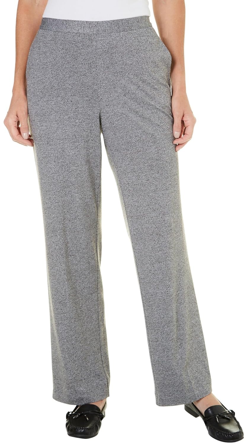 women's slim leg knit pants