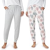 Eddie Bauer Pajama Pants Women - Ultra-Soft Sleep and Lounge PJ Bottoms for Women, 2 Pack