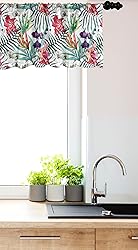 Ambesonne Watercolor Flower Window