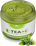 LILY SADO Green Tea Face Mask - Natural Organic VEGAN Facial Mask - Anti-Aging, Antioxidant Defense Against Acne, Blackheads & Wrinkles for a Luscious, Soft Glowing Complexion - Best Mud Mask for Acne