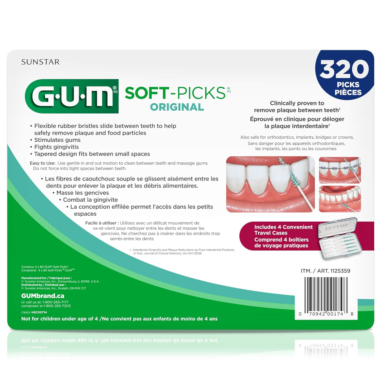 GUM Soft-Picks Original Dental Picks, 320 Count: Industrial & Scientific