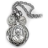 St. Josephine Bakhita Locket Necklace, Patron Saint Confirmation Gift, Catholic Devotions Jewelry Gift