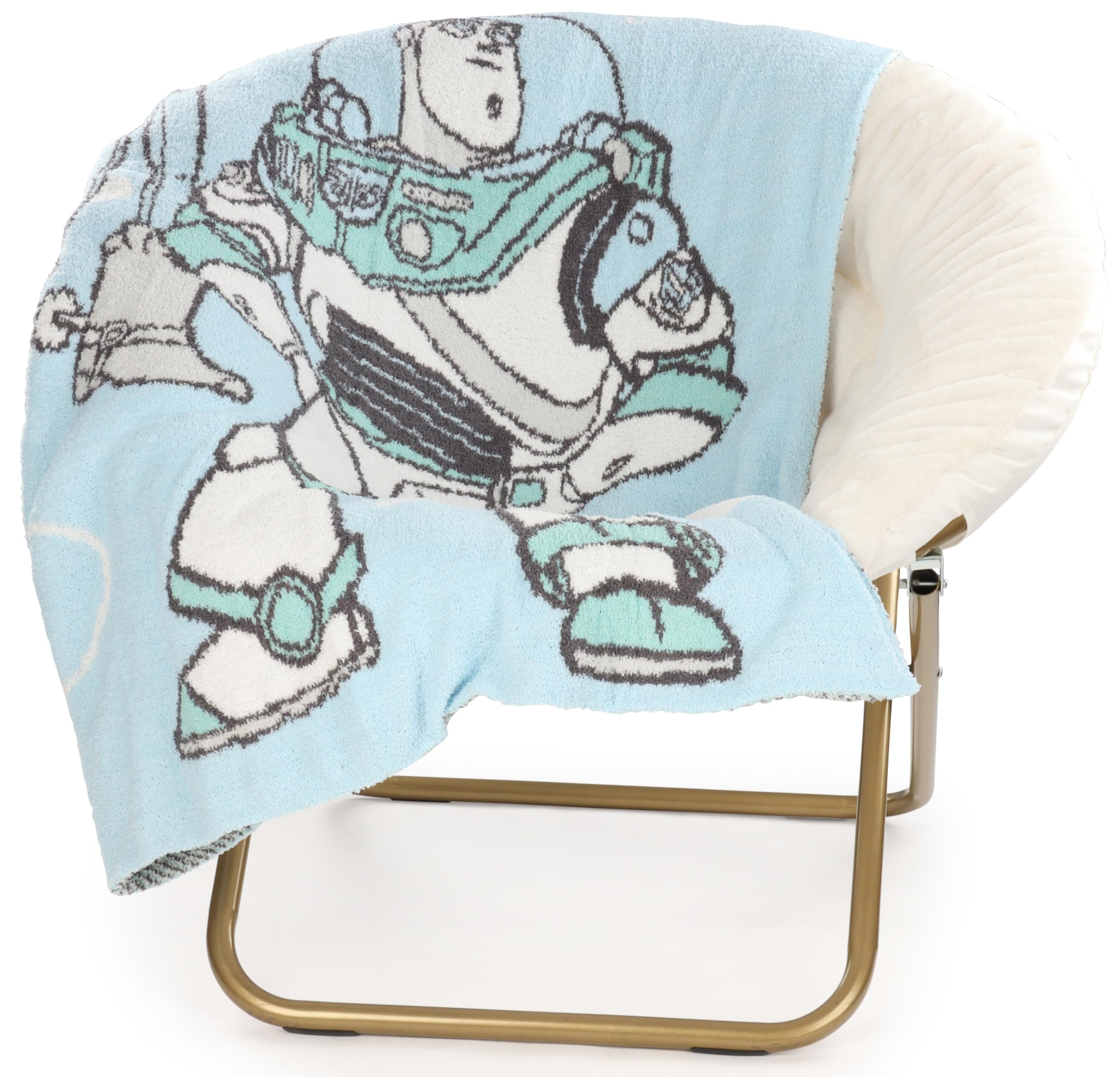 Jay Franco Kids Plush Throw Blanket – Soft & Comfy Fluffy 50x70 Inches Throw for Couch or Bed – Cozy Home Décor for Living Room & Bedroom, Multi - Toy Story Image