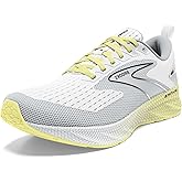 Brooks Women’s Levitate 6 Neutral Running Shoe - White/Oyster/Yellow - 5 Medium