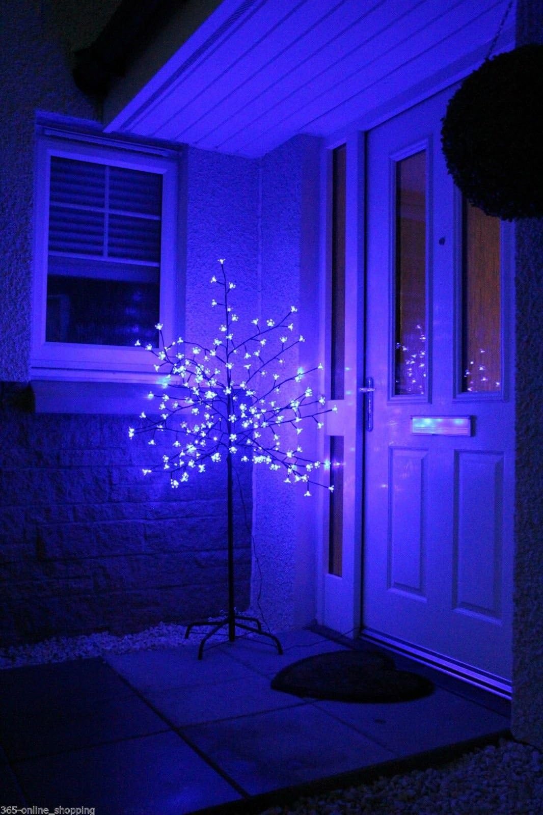 MDL 5ft (150cm) Pre-Lit 200 LED Illuminated Cherry Blossom Tree with Branches, White