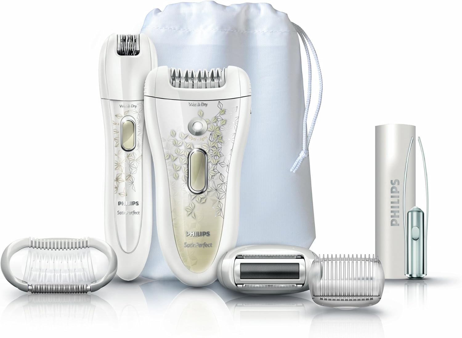 Philips SatinPerfect Deluxe HP6581/00 Wet and Dry Epilator with Shaver