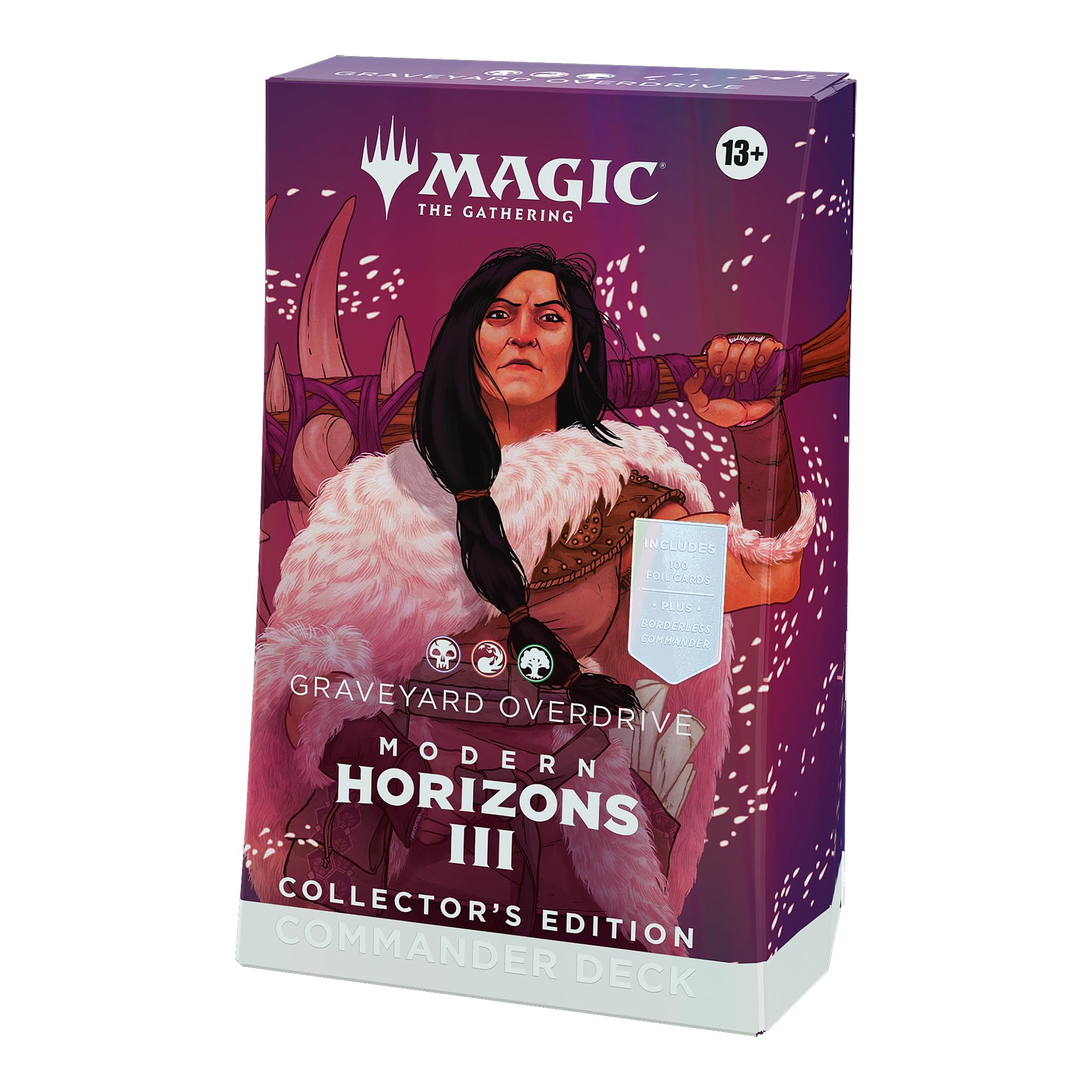 Magic: The Gathering Modern Horizons 3 Commander Deck: Collector’s Edition - Graveyard Overdrive (100-Card Ripple Foil Deck, 2-Card Collector Booster Sample Pack + Accessories) (English Version) — image 1