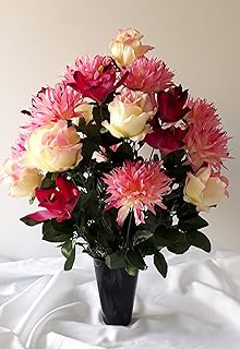 Roselynexpress Composition De Fleurs Artificielles En Cône