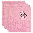 Vileda 143586 Micro Cleaning Cloth, Pink, red, 5 Pieces, 38x35 cms, Pack of 5