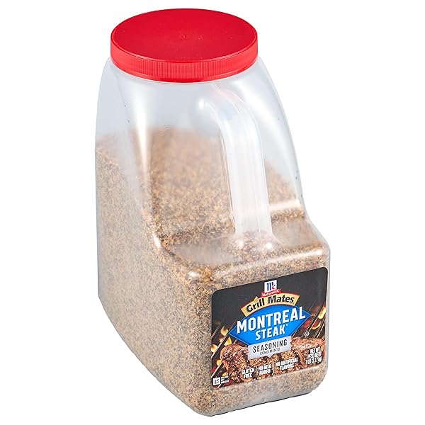 MCCORMICK GRILL MATES MONTREAL STEAK SEASONING, 7 LB – ONE 7 POUND CONTAINER MONTREAL STEAK RUB SEASONING, IDEAL FOR STEAKS, RIBS, BURGERS AND VEGETABLES FOR A ZESTY FLAVOR