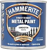 Hammerite Direct to Rust Metal Paint Smooth White 250ML 8 Years Protection view 4
