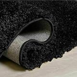 Prime Plus Extra Thick 5cm Pile Shaggy Rug Black 60 x 110cm view 2