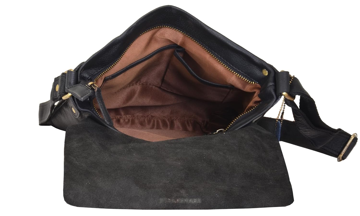 leaderachi women's leather sling and crossbody bag(black, ct4-0400)