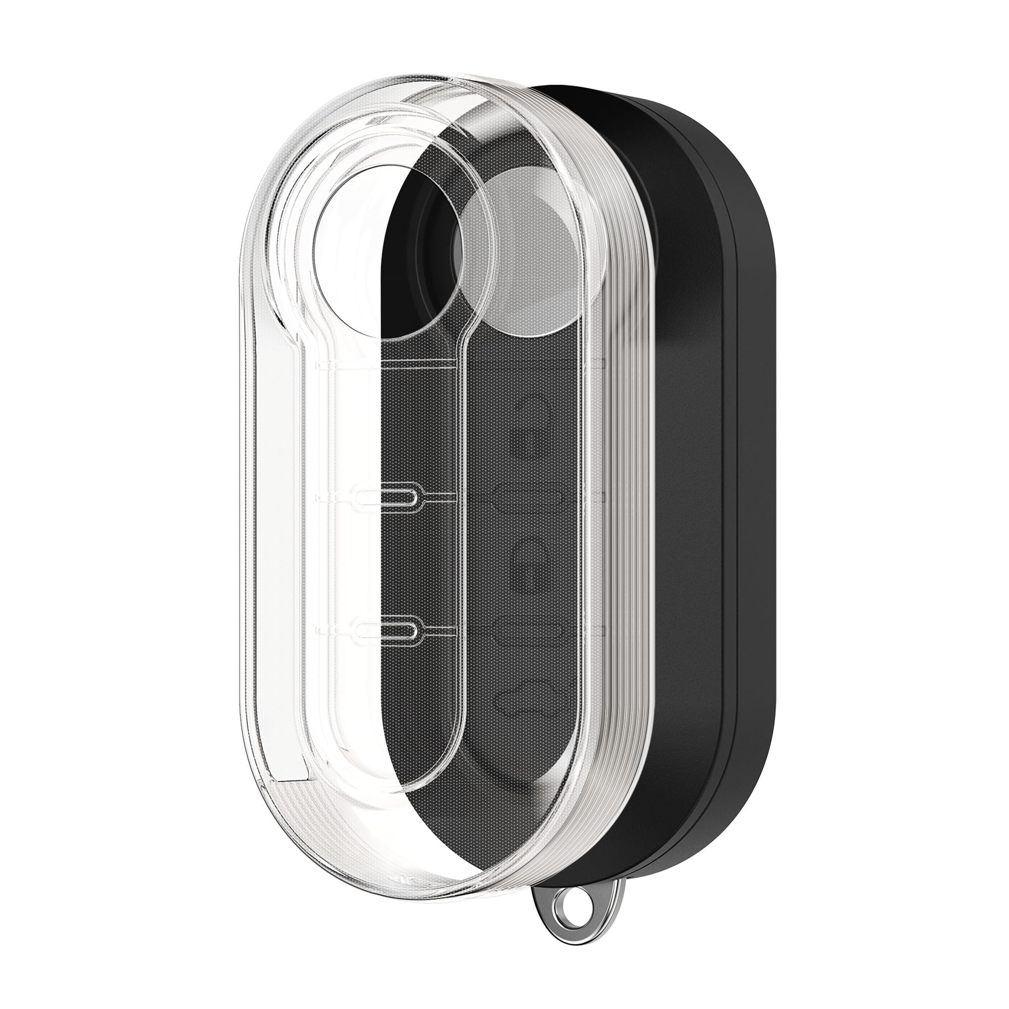 kwmobile Car Key Case Compatible with Fiat Lancia 3 Button Car Flip Key Cover - Car Fob Case - Soft TPU Shell - Transparent