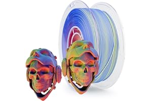 ZIRO Matte 3-in-1 Color Change PLA Filament 1.75mm, Magic Discoloration 3D Printer Filament, Different Color Coextrusion Chrome 3D Material, Fit Most FDM 3D Printers,1KG/2.2lb Spool, Neon