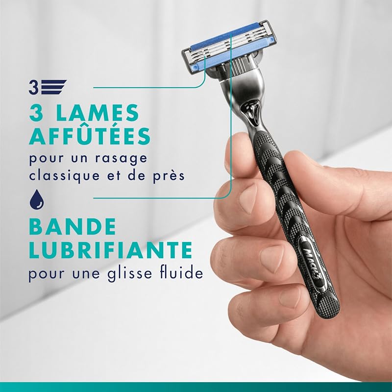 Lames de Rasoir Homme Mach 3, Pack de 24