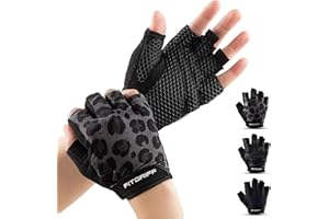 Fitgriff® Workout Gloves (Padded) for Men & Women - Fingerless Gym Gloves for Weight Lifting, Training - Full Palm Protection