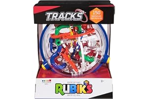 RUBIK'S Rubik’s Cube, Rubik’s Tracks 150 3D Gravity Maze & 3D Puzzle Game with 150 Obstacles, STEM Toy Problem-Solving Brain Teaser, Fidget Toy, Sensory Puzzle, Stocking Stuffers for Ages 8 & Up