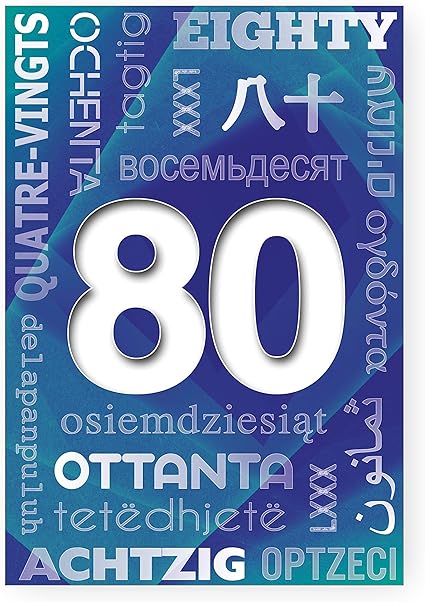 Biglietti Auguri Compleanno Da 1 A 100 80 Amazon It Cancelleria E Prodotti Per Ufficio