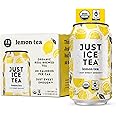 Just Ice Tea, Lemon Flavored Black Iced Tea, 12-Pack (12oz Cans), USDA Certified Organic, Real Brewed, Low Calorie, No Artificial Sweeteners, Fair Trade, Made in USA.