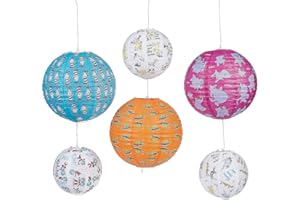 FUN EXPRESS DR SEUSS HANGING LANTERNS - Party Decor - 6 Pieces