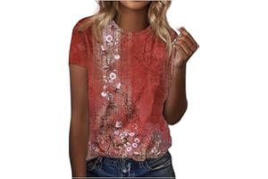 FQZWONG Short Sleeve Shirts for Women Ladies Tops and Blouses Plus Size Womens Summer Clothes 2024 Classic Graphic Tees