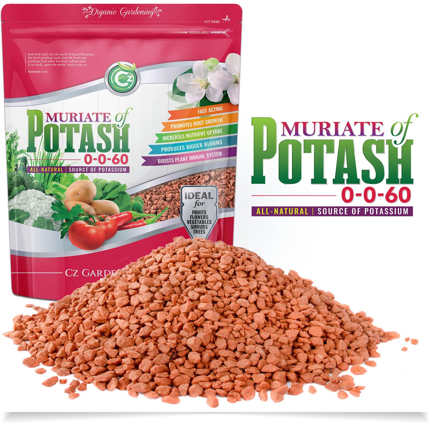 Muriate of Potash 0-0-60 Fertilizer Cz Garden Organics 5LB | eBay